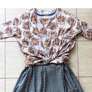 LulaRoe Irma Shirt Animal Print